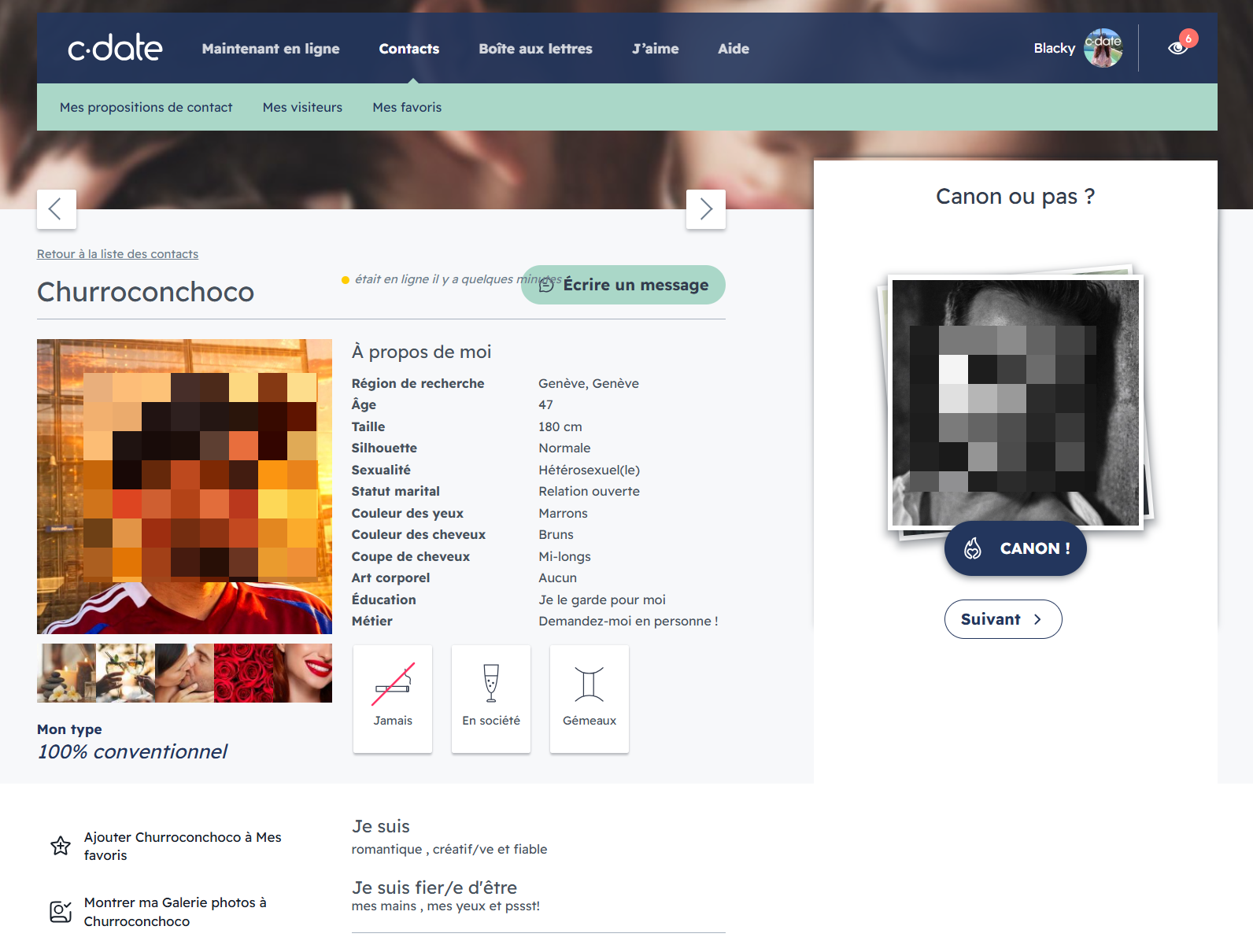 C-Date Propositions de contact 2